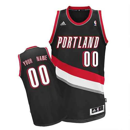 Portland Trail Blazers Custom Swingman black Road Basketball Jersey