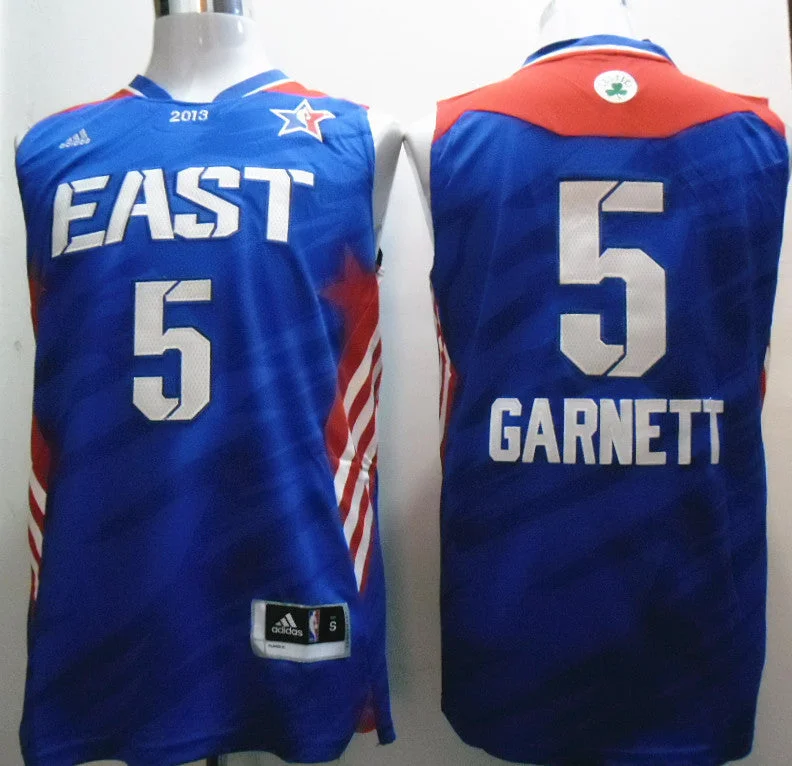 2013 All Star East 5 Garnett Blue Basketball Jerseys