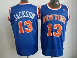 Knicks 13 Jackson Blue Basketball Jerseys