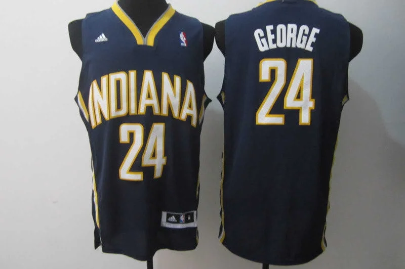 Pacers 24 Paul George Revolution 30 Blue Basketball Jerseys