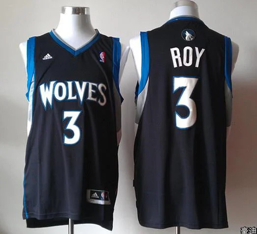 Timberwolves 3 Roy Black New Basketball Jerseys