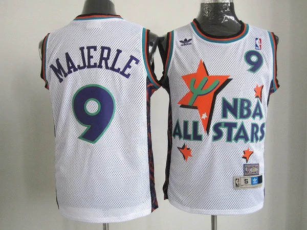 ALL Star 9 Majerle White 1995 m&n Basketball Jerseys