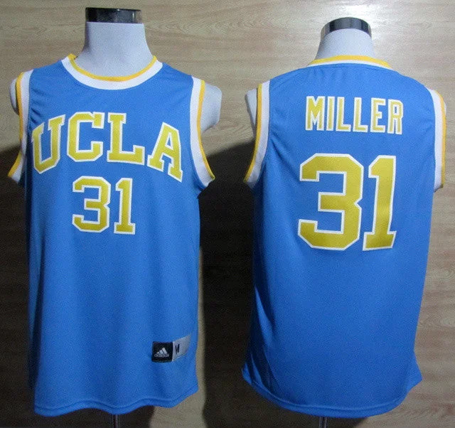 UCLA Bruins Reggie 31 Miller Blue Basketball Jerseys