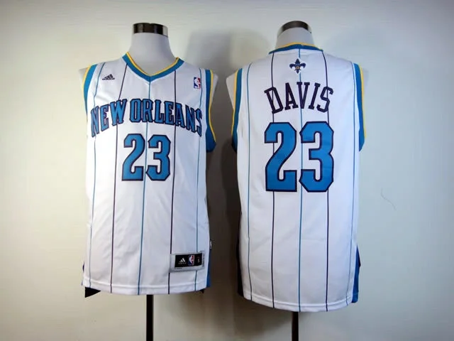 Hornets 23 Davis Revolution 30 Swingman White Home Basketball Jerseys