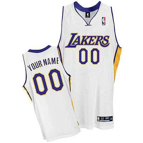 Los Angeles Lakers Custom white Basketball Jersey