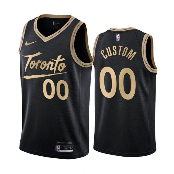 Men's Toronto Raptors Active Player Custom Black City Edition 2020-21 Stitched Basketball Jersey