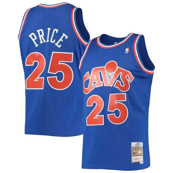 Men's Cleveland Cavaliers #25 Mark Price Blue 1988-89 Mitchell & Ness Swingman Stitched Basketball Jersey