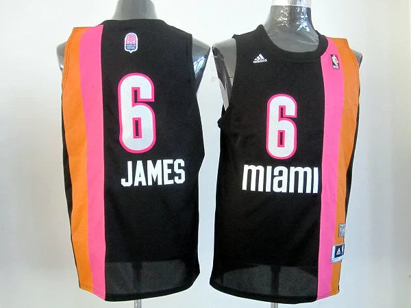 Heat 6 James Black New Basketball Jerseys