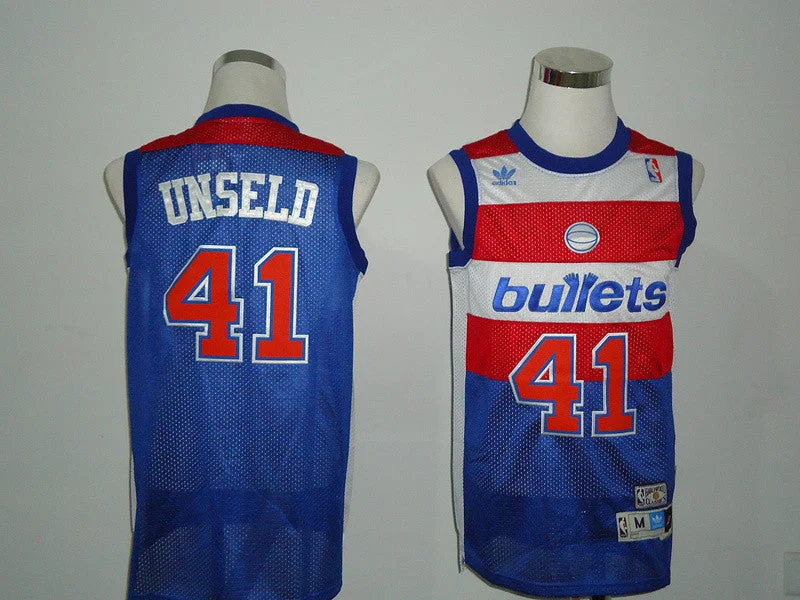 41 Unseld Blue Basketball Jerseys