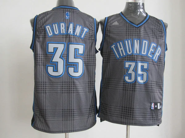 Oklahoma City Thunder 35 DURANT Black Box Basketball Jerseys