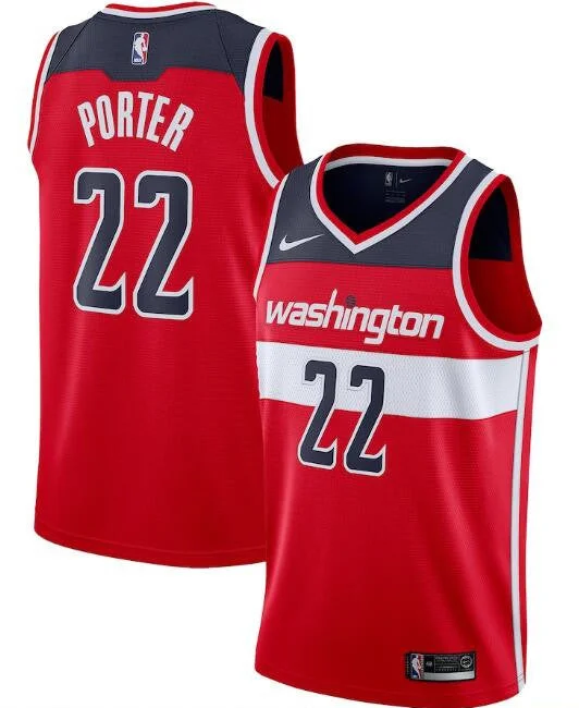 Men's Washington Wizards Red #22 Otto Porter Icon Edition Stitched Basketball Jersey