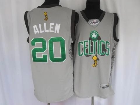 Celtics 20 Allen Grey Champion Basketball Jerseys