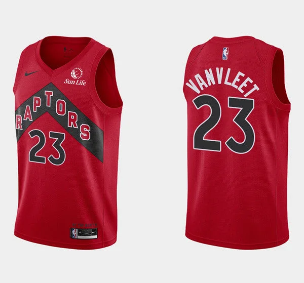 Men's Toronto Raptors #23 Fred Vanvleet Red 2020/21 Icon Swingman Stitched Basketball Jersey