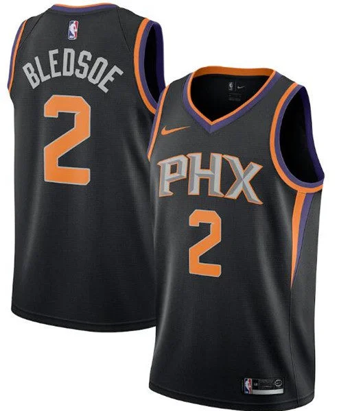 Men's Phoenix Suns Black #2 Eric Bledsoe Statement Edition Stitched Basketball Jersey