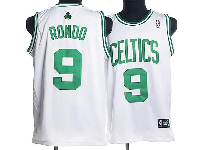 Celtics 9 Rajon Rondo White Basketball Jerseys