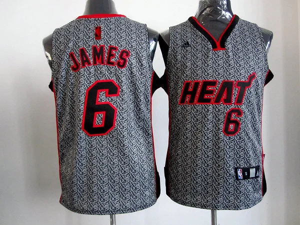 Heats 6 James Grey Basketball Jerseys