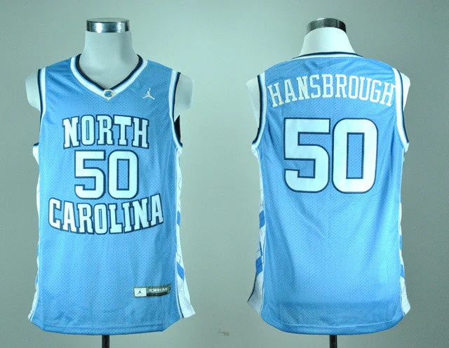 North Carolina Tar Heels Tyler Hansbrough 50 Blue Basketball Jerseys