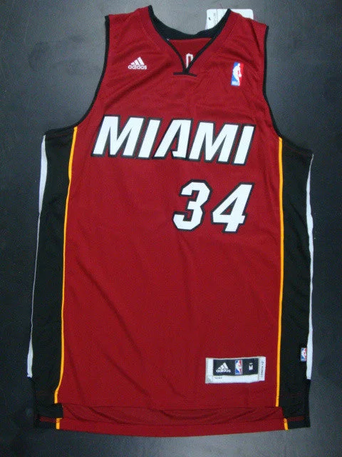 Miami Heat 34 Ray Allen Swingman Red Basketball Jersey