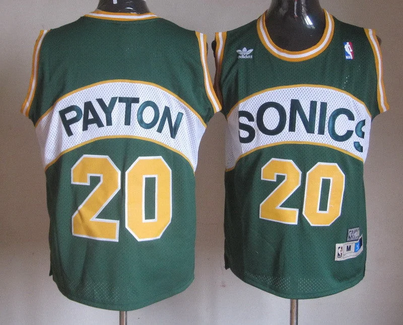 Supersonics 20 Payton Green Basketball Jerseys