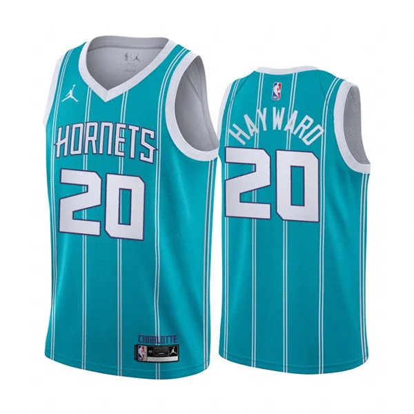 Men's Charlotte Hornets #20 Gordan Hayward Stitched Basketball Jersey