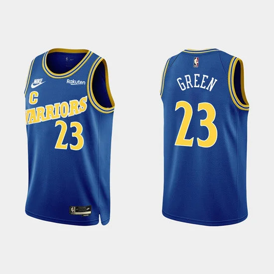 Men's Golden State Warriors #23 Draymond Green 2022-23 Blue Stitched Basketball Basketball Jersey