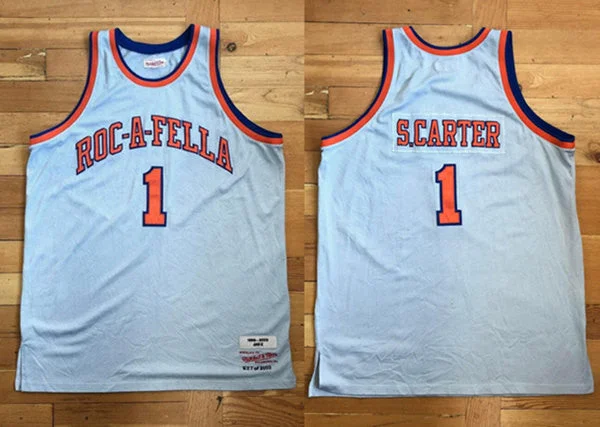 Men's Shawn Carter Jay-Z #1 Roc-A-Fella Hip Hop Stitched Basketball Jersey