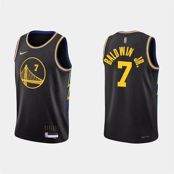 Men's Golden State Warriors #7 Patrick Baldwin Jr. 2022 Black Stitched Basketball Basketball Jersey