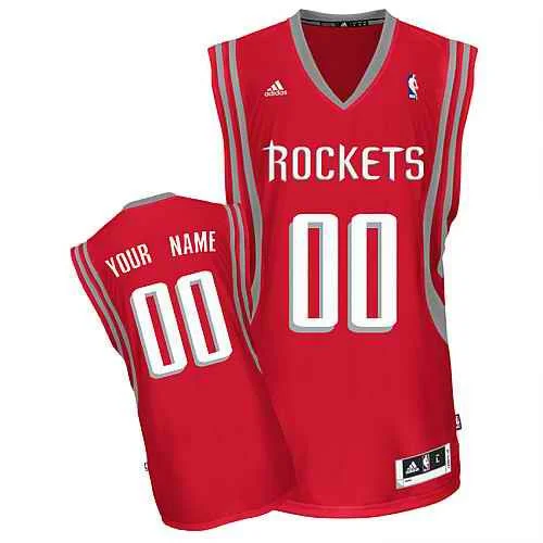 Houston Rockets Custom Swingman red Road Basketball Jersey