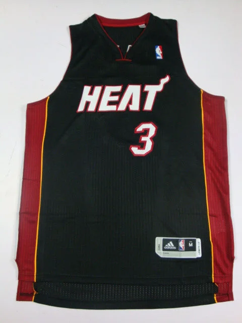 Heat 3 Wade Black AAA Basketball Jerseys