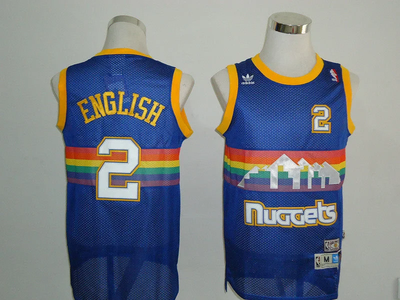 Nuggets 2 English Revolution 30 Swingman Blue Basketball Jerseys