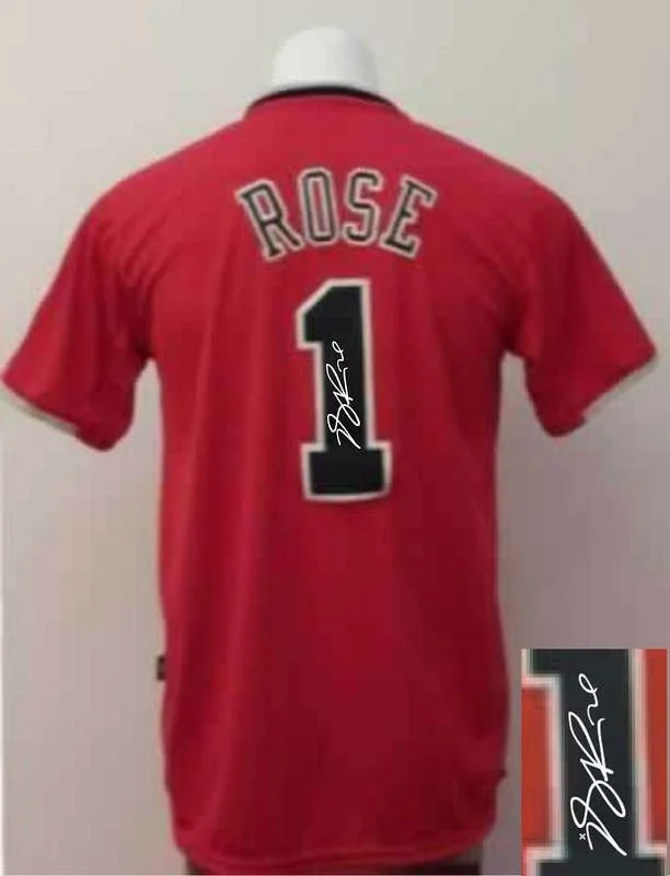 Bulls 1 Rose Red Christmas Signature Edition Basketball Jerseys