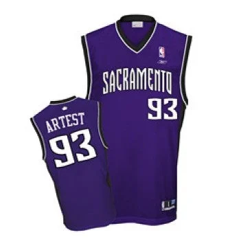 Kings 93 Ron Artest Purple Basketball Jerseys