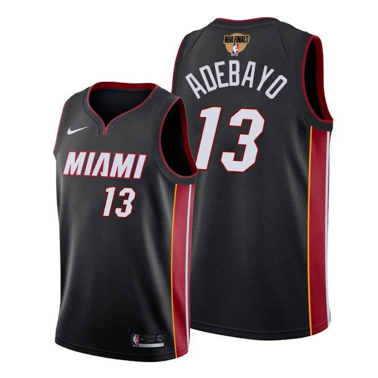 Men's Miami Heat #13 Bam Adebayo 2020 Black Finals Bound Association Edition Stitched Basketball Jersey