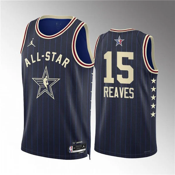 Men's 2024 All-Star #15 Austin Reaves Navy Stitched Basketball Basketball Jersey