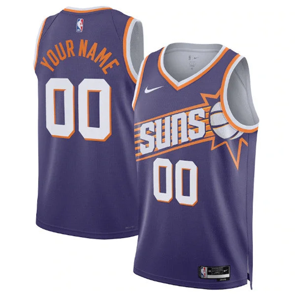 Men's Phoenix Suns Active Player Custom Purple Icon Edition Stitched Basketball Basketball Jersey