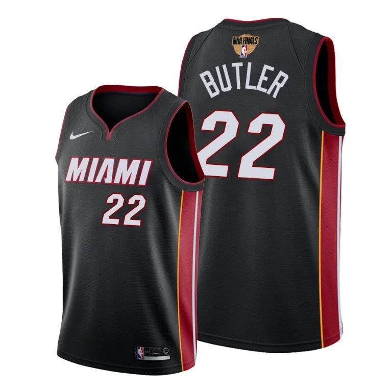 Men's Miami Heat #22 Jimmy Butler Black 2020 Finals Bound Association Edition Stitched Basketball Jersey