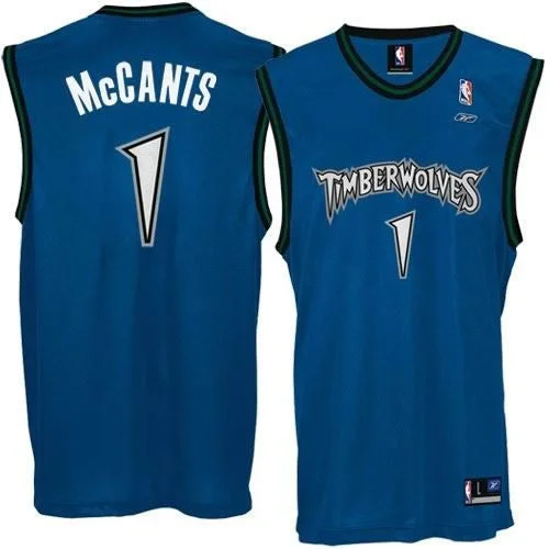 Timberwolves 1 R. McCants Blue Basketball Jerseys