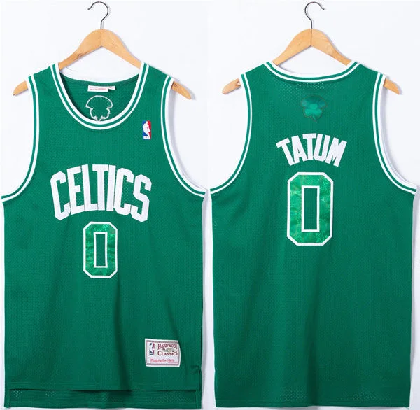 Men's Boston Celtics #0 Jayson Tatum Green Stitched Basketball Jersey