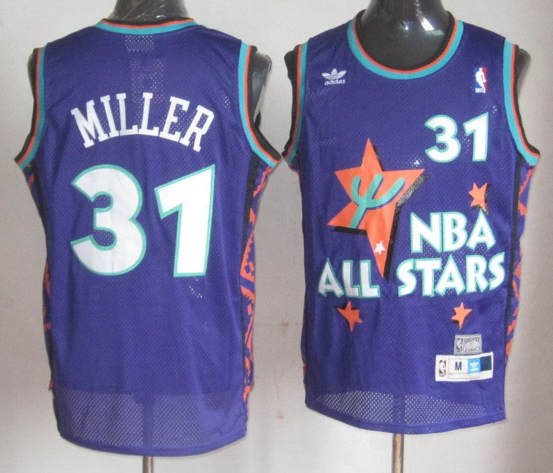 All Star 31 Miller Purple 1995 m&n Basketball Jerseys