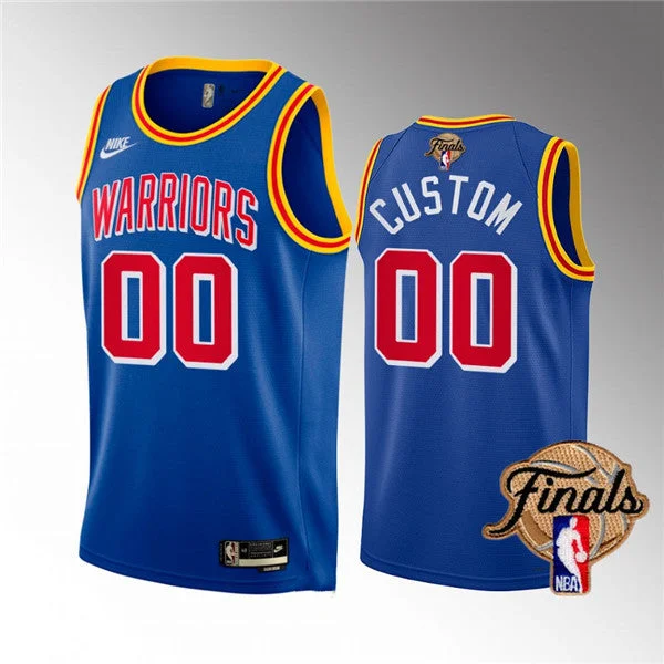 Men's Golden State Warriors Active Player Custom 2022 Royal Finals Stitched Basketball Jersey