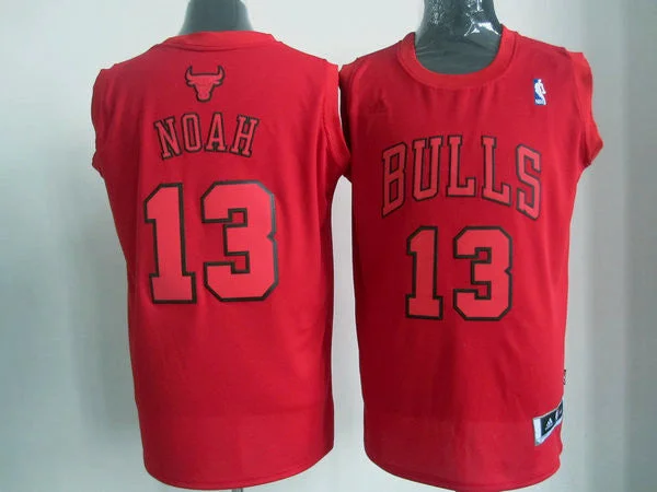 Bulls 13 Noah Red Christmas Basketball Jerseys