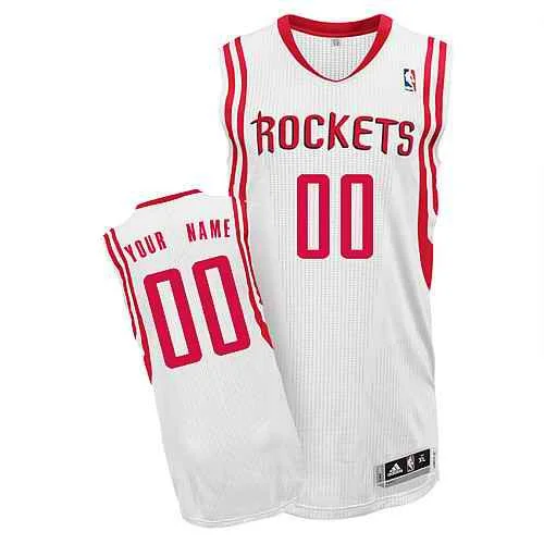 Houston Rockets Custom white Home Basketball Jersey