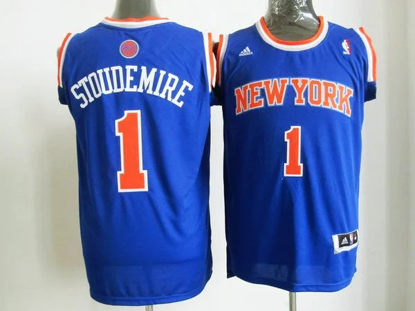 Knicks 1 Stoudemire Blue Basketball Jerseys