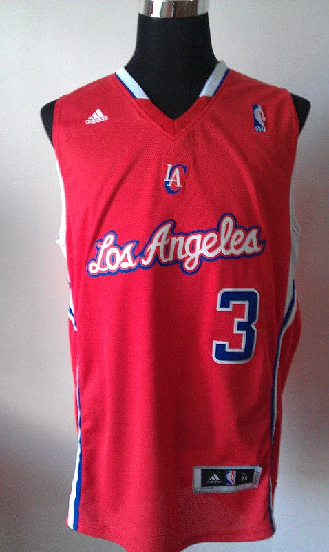 Clippers 3 Paul Red Cotton Basketball Jerseys