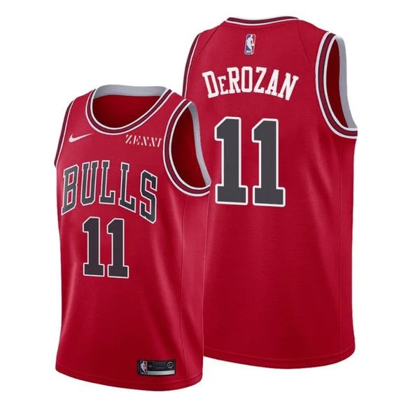 Men's Chicago Bulls #11 DeMar DeRozan Red Stitched Basketball Basketball Jersey