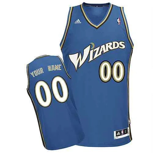 Washington Wizards Custom Swingman blue Road Basketball Jersey