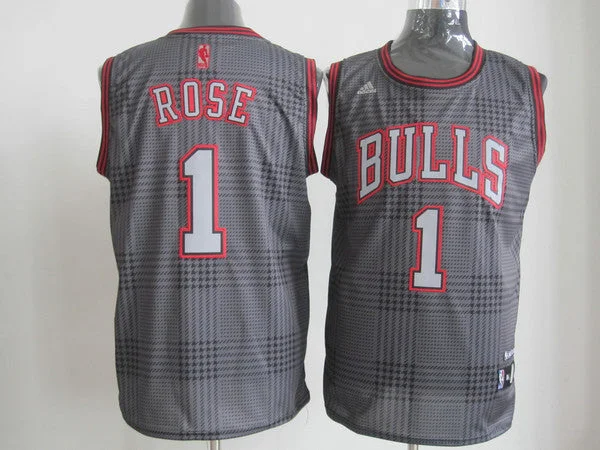 Chicago Bulls 1 ROSE black box Basketball Jerseys