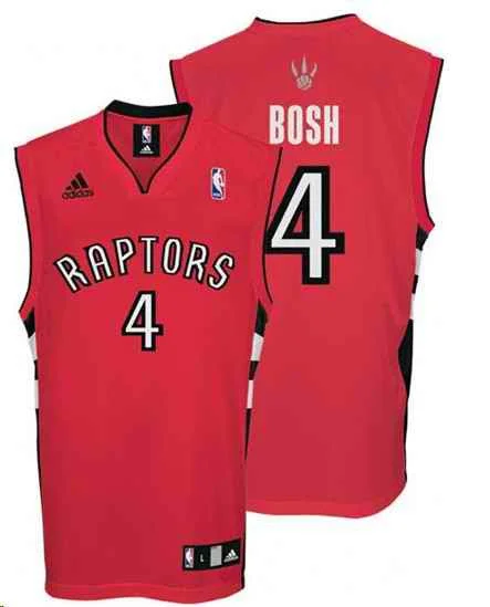 Raptors 4 Chris Bosh Red Basketball Jerseys