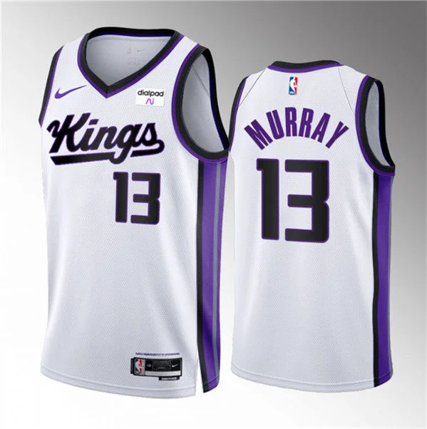 Men's Sacramento Kings #13 Keegan Murray White 2023-24 Association Edition Swingman Stitched Basketball Jersey