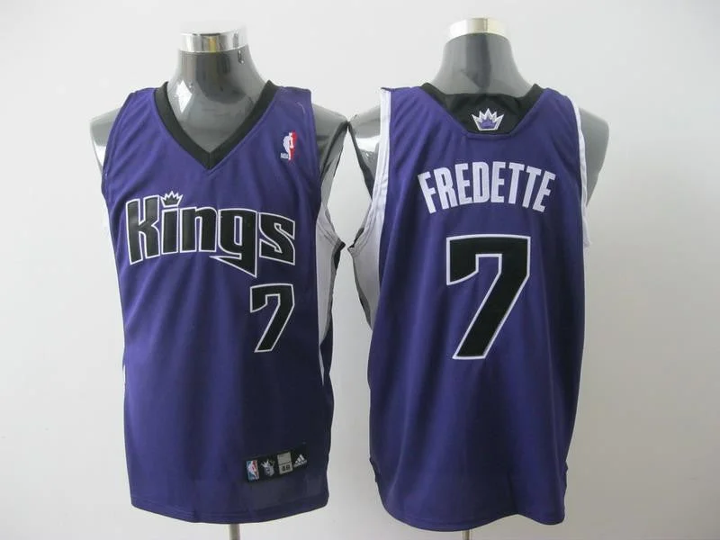 Kings 7 Fredette Purple Basketball Jerseys